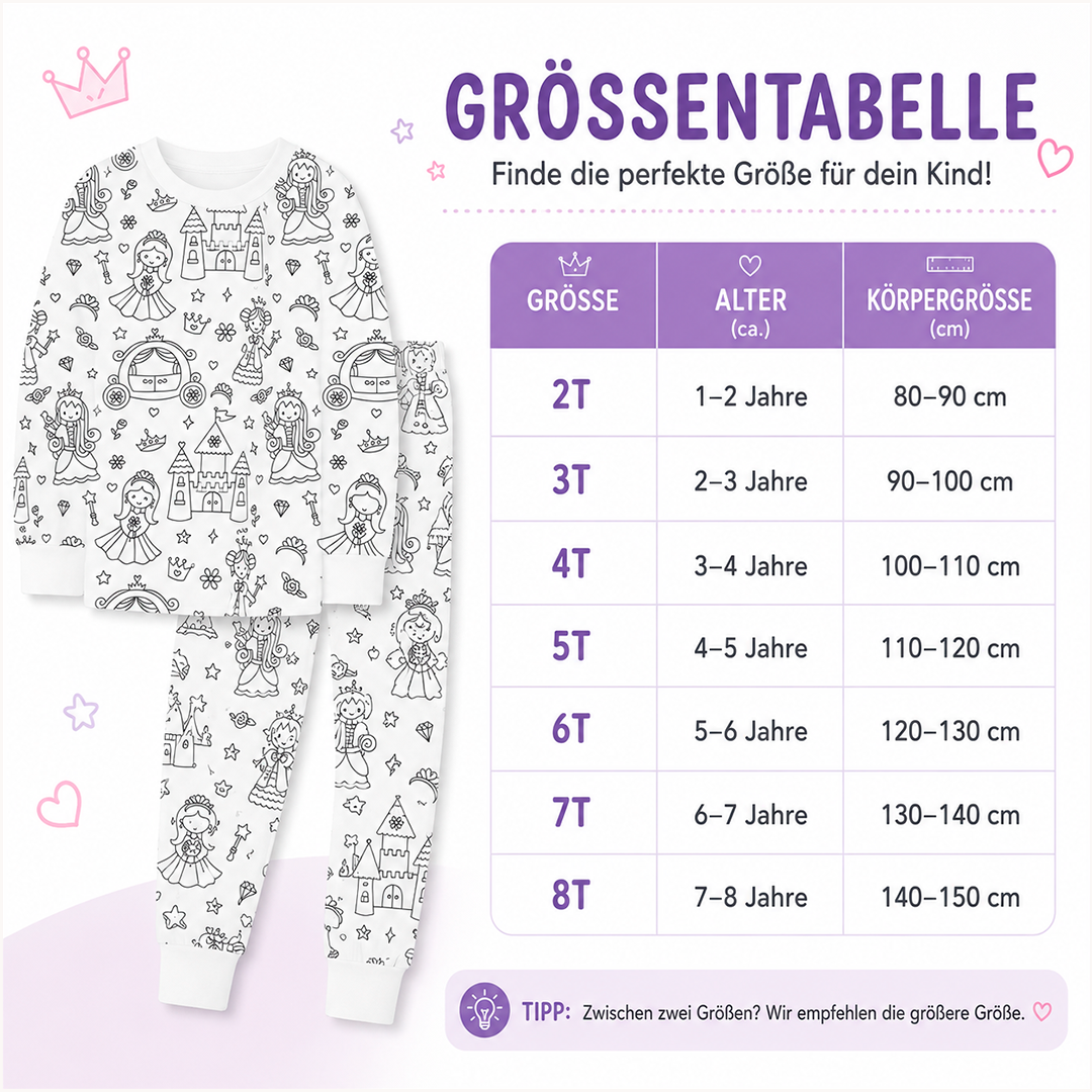 Paintjama® | Pyjama zum Ausmalen